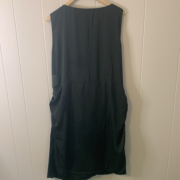 NWT City Chic Ruffle Around Dress Military Size 22 - Picture 5 of 8